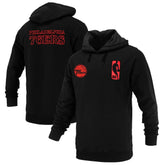 Philadelphia 76ers FISLL Unisex Logoman Shadow Collection Pullover Hoodie - Black shop