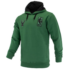 Milwaukee Bucks FISLL Unisex Logoman Shadow Collection Pullover Hoodie - Hunter Green on sale