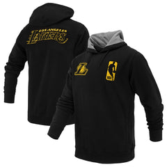 Los Angeles Lakers FISLL Unisex Logoman Shadow Collection Pullover Hoodie - Black for sale