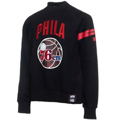 Philadelphia 76ers NBA x Two Hype Culture & Hoops Collection Premium Pullover Sweatshirt - Black discount