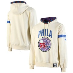 Philadelphia 76ers NBA x Two Hype Culture & Hoops Collection Premium Pullover Hoodie - Cream sale