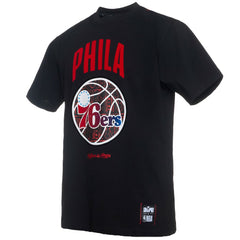 Philadelphia 76ers NBA x Two Hype Culture & Hoops Collection Premium T-Shirt - Black shop