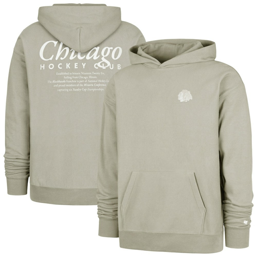 Chicago Blackhawks '47 Foundation Pullover Hoodie Gray
