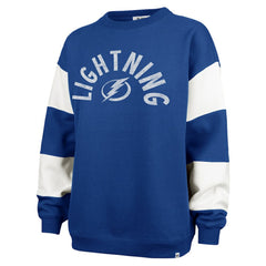 Tampa Bay Lightning '47 Women's Eephus Barred Pullover Sweatshirt Blue