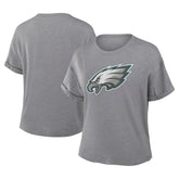 Philadelphia Eagles Women's Tribute Tri-Blend Boxy T-Shirt - Heather Gray cheap