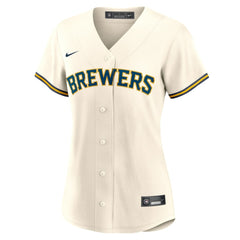 Joey Ortiz Milwaukee Brewers Women's Home Replica Jersey - Cream | Nike