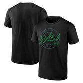 Minnesota Wild Color Block Puck T-Shirt Black