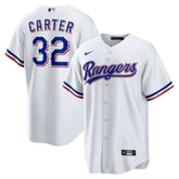 Evan Carter Texas Rangers Home Replica Jersey - White | Nike