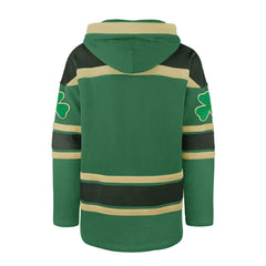 Detroit Red Wings '47 St. Patrick's Day McLucky Superior Lacer Pullover Hoodie Kelly Green