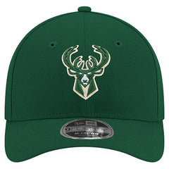 Milwaukee Bucks 9FORTY Stock M-Crown Adjustable Hat - Hunter Green | New Era shop