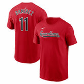 Jose Ramirez Cleveland Guardians Fuse Name & Number T-Shirt - Red | Nike