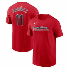 Jose Ramirez Cleveland Guardians Fuse Name & Number T-Shirt - Red | Nike