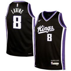 Zach LaVine Sacramento Kings Youth Swingman Jersey - Icon Edition - Black | Nike for sale