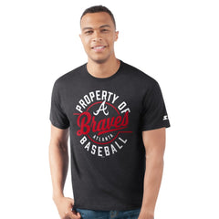 Atlanta Braves Starter Prime Time Property Of T-Shirt - Navy