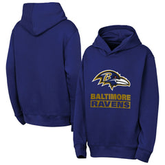 Baltimore Ravens Outerstuff Youth Back to Basics Hoodie - Purple cheap