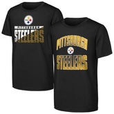 Pittsburgh Steelers Outerstuff Youth Never Quit 2-Pack T-Shirt Set - Black online