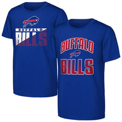 Buffalo Bills Outerstuff Youth Never Quit 2-Pack T-Shirt Set - Royal online