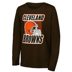 Cleveland Browns Outerstuff Youth Never Settle Long Sleeve T-Shirt - Brown online