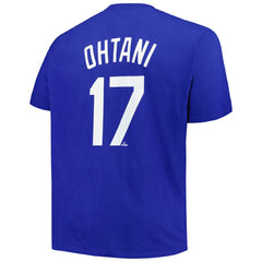 Shohei Ohtani Los Angeles Dodgers Profile Big & Tall Name & Number T-Shirt - Royal