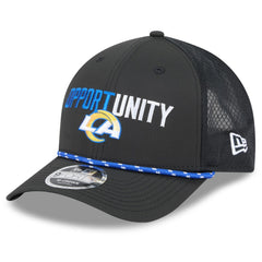 Los Angeles Rams New Era 2025 Inspire Change 9FORTY M-Crown Adjustable Hat - Black sale