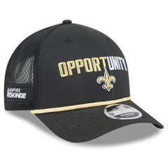 New Orleans Saints New Era 2025 Inspire Change 9FORTY M-Crown Adjustable Hat - Black on sale
