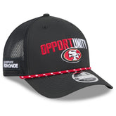 San Francisco 49ers New Era 2025 Inspire Change 9FORTY M-Crown Adjustable Hat - Black discount