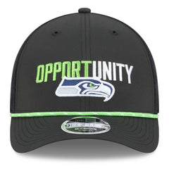 Seattle Seahawks New Era 2025 Inspire Change 9FORTY M-Crown Adjustable Hat - Black discount