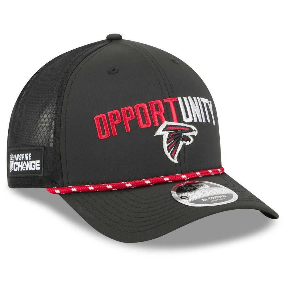 Atlanta Falcons New Era 2025 Inspire Change 9FORTY M-Crown Adjustable Hat - Black online