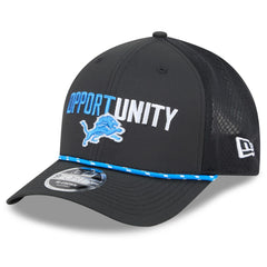 Detroit Lions New Era 2025 Inspire Change 9FORTY M-Crown Adjustable Hat - Black cheap