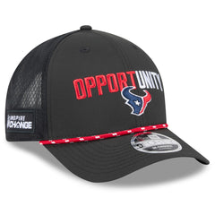 Houston Texans New Era 2025 Inspire Change 9FORTY M-Crown Adjustable Hat - Black sale