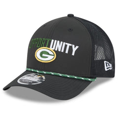 Green Bay Packers New Era 2025 Inspire Change 9FORTY M-Crown Adjustable Hat - Black on sale