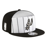 San Antonio Spurs Youth 2025 NBA Tip Off Split Panel 9FIFTY Snapback Hat - White/Black | New Era discount