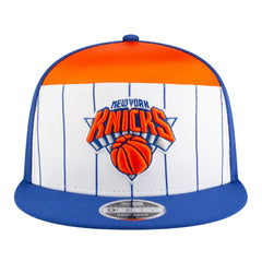 New York Knicks Youth 2025 NBA Tip Off Split Panel 9FIFTY Snapback Hat - White/Blue | New Era on sale