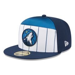 Minnesota Timberwolves 2025 NBA Tip Off Split Panel 59FIFTY Fitted Hat - White/Navy | New Era discount