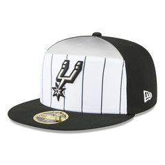 San Antonio Spurs 2025 NBA Tip Off Split Panel 59FIFTY Fitted Hat - White/Black | New Era cheap