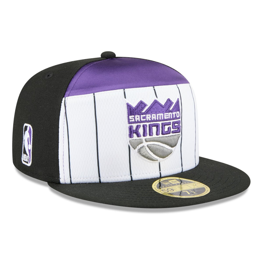 Sacramento Kings 2025 NBA Tip Off Split Panel 59FIFTY Fitted Hat - White/Black | New Era online