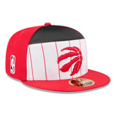 Toronto Raptors 2025 NBA Tip Off Split Panel 59FIFTY Fitted Hat - White/Red | New Era for sale