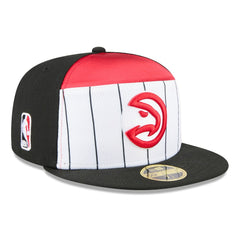 Atlanta Hawks 2025 NBA Tip Off Split Panel 59FIFTY Fitted Hat - White/Black | New Era discount