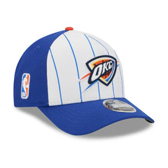 Oklahoma City Thunder 2025 NBA Tip Off M-Crown A-Frame 9FORTY Adjustable Hat - White/Blue | New Era online
