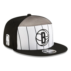 Brooklyn Nets 2025 NBA Tip Off Split Panel 9FIFTY Snapback Hat - White/Black | New Era for sale