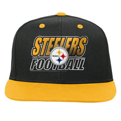Pittsburgh Steelers Outerstuff Youth Team Gradient Deadstock Snapback Hat - Black on sale