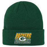 Green Bay Packers Outerstuff Youth Team Gradient Cuffed Knit Hat - Green for sale