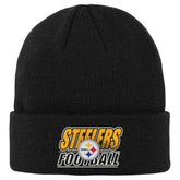 Pittsburgh Steelers Outerstuff Youth Team Gradient Cuffed Knit Hat - Black discount