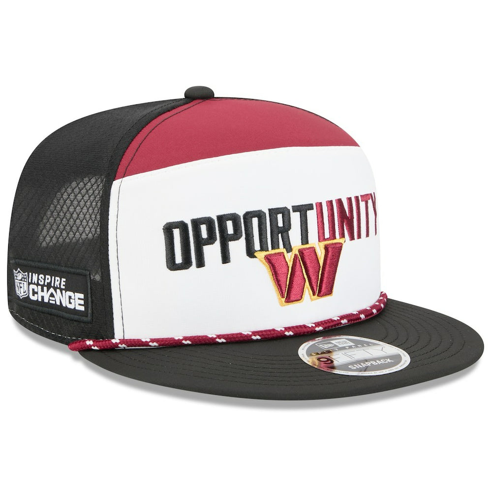 Washington Commanders New Era 2025 Inspire Change Split Panel 9FIFTY Snapback Hat - White/Black outlet