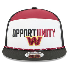 Washington Commanders New Era 2025 Inspire Change Split Panel 9FIFTY Snapback Hat - White/Black outlet