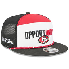 San Francisco 49ers New Era 2025 Inspire Change Split Panel 9FIFTY Snapback Hat - White/Black outlet