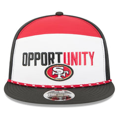 San Francisco 49ers New Era 2025 Inspire Change Split Panel 9FIFTY Snapback Hat - White/Black outlet