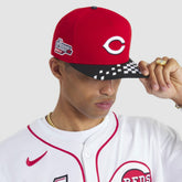 Cincinnati Reds 2025 MLB Speedway Classic A-Frame 59FIFTY Fitted Hat - Red/Black | New Era