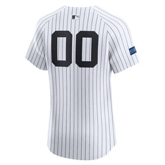 New York Yankees Home Elite Sponsor Patch Custom Jersey - White | Nike