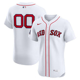 Boston Red Sox Home Elite Sponsor Patch Custom Jersey - White | Nike